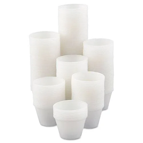 Dart Polystyrene Portion Cups - 1 1/4 oz, Translucent, 2500/Carton