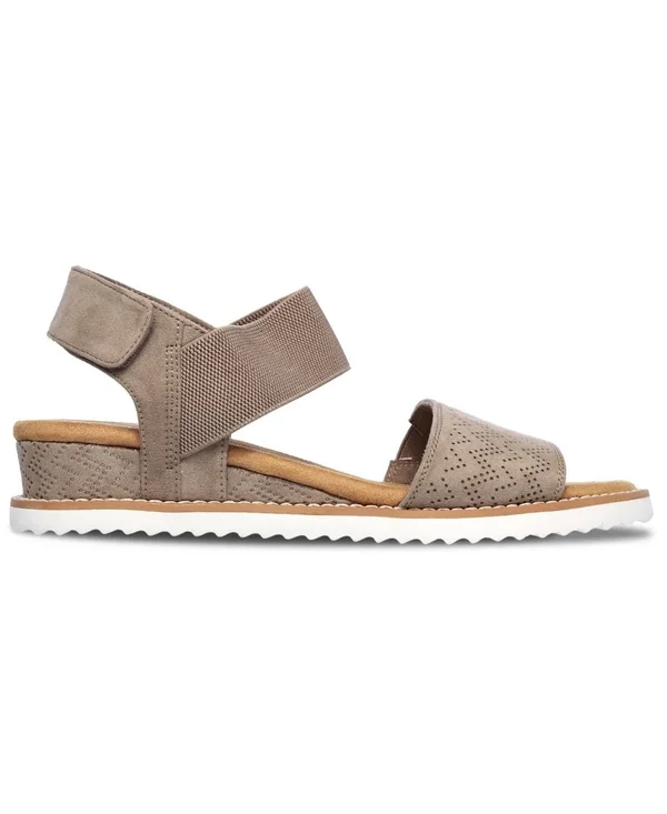 Skechers Women's Bobs Desert Kiss Slingback Sandal, Brown