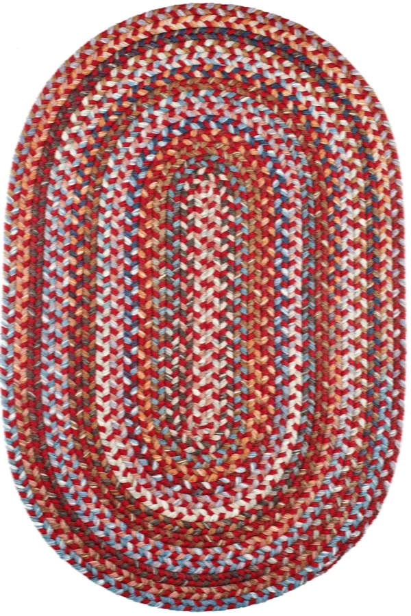 Rhody Rug Astoria Red Velvet 3x5 Oval Rug