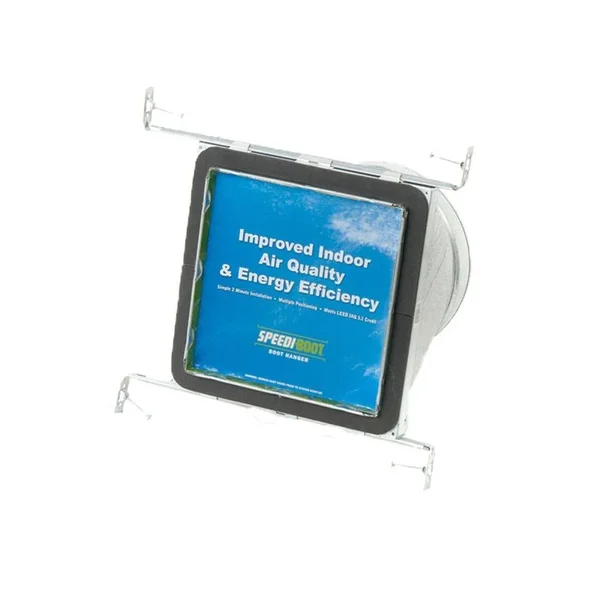 Speedi-Boot Square to Round Adaptor Register Vent Boot SBH-885 SRA Adjustable Hangers 8x22 x 8x22 x 5x22