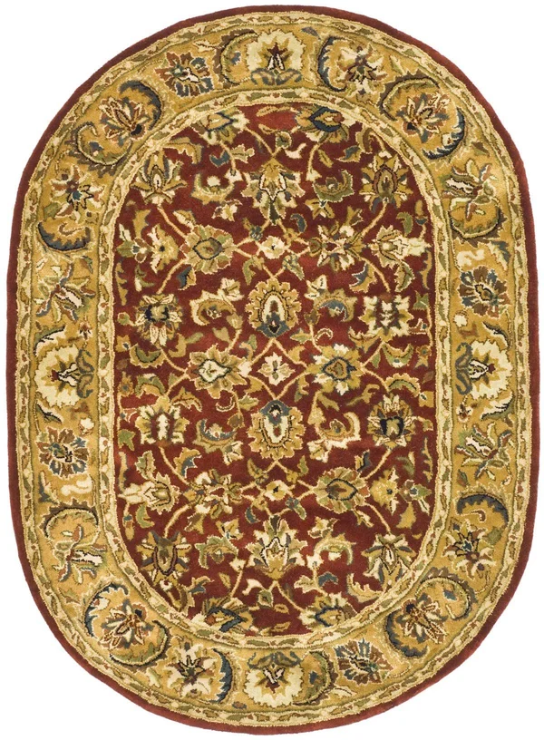 Safavieh Classic CL758K Area Rug - Rust/Camel, Size: 6 x 9 ft.