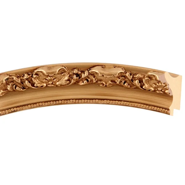 Rome Framed Oval Mirror in Gold Paint - 23x27