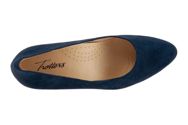 Trotters Kiera Pumps, Women's, Navy Suede, Size: 8