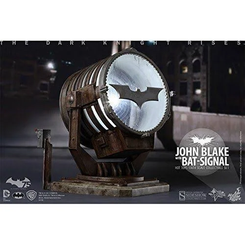 Hot Toys 1/6 The Dark Knight Rises MMS274 John Blake with Bat-Signal Figure
