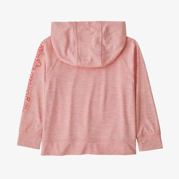 Patagonia Capilene Cool Daily Sun Hoody - Baby 12M Swamp Stamp Multi Big: Thistle Green