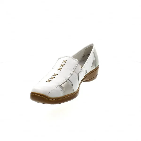 Rieker 41385-82 Ladies Slip on Cut Out Shoes Cream: EUR 40