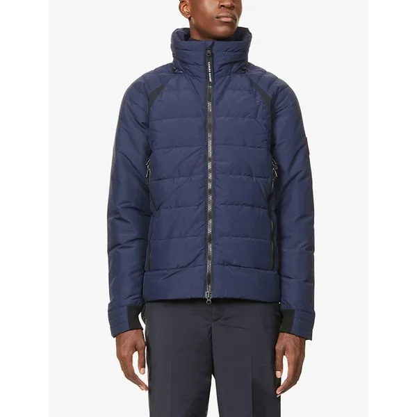 Canada Goose Men's Hybridge Base Down Jacket Matte Finish (Men - Atlantic Navy, XS)