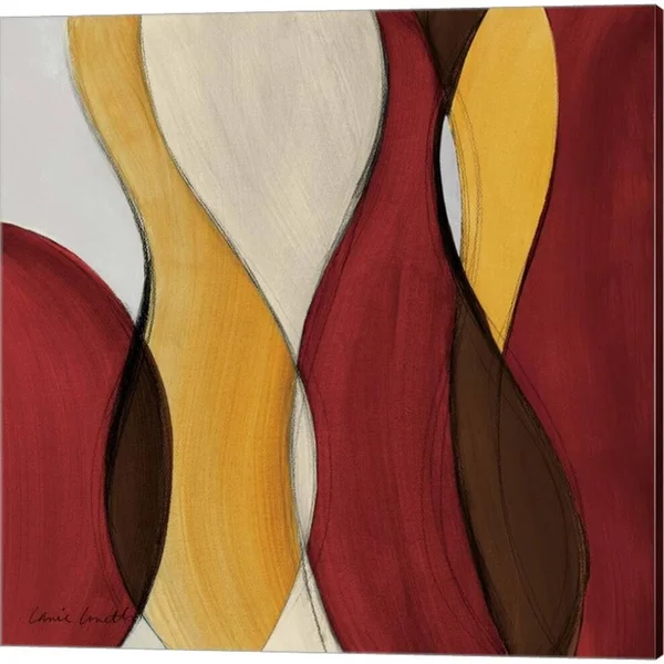Crimson Coalescence by Lanie Loreth - Canvas Art (Set of 2) Ivy Bronx