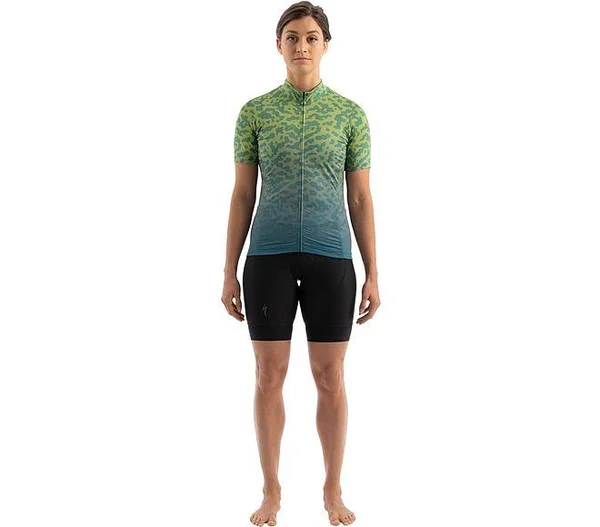 Specialized Women's Rbx Jersey with SWAT-Dusty Turquoise/Hyper Green Terrain