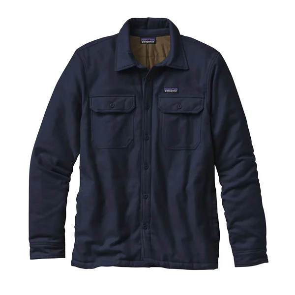 Patagonia Insulated Fjord Flannel Jacket - Men's Navy Blue - Xs