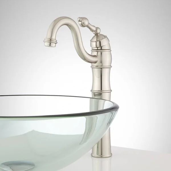Signature Hardware 917526 Trevana 1.2 GPM 1 Hole Vessel Bathroom - Nickel 315646