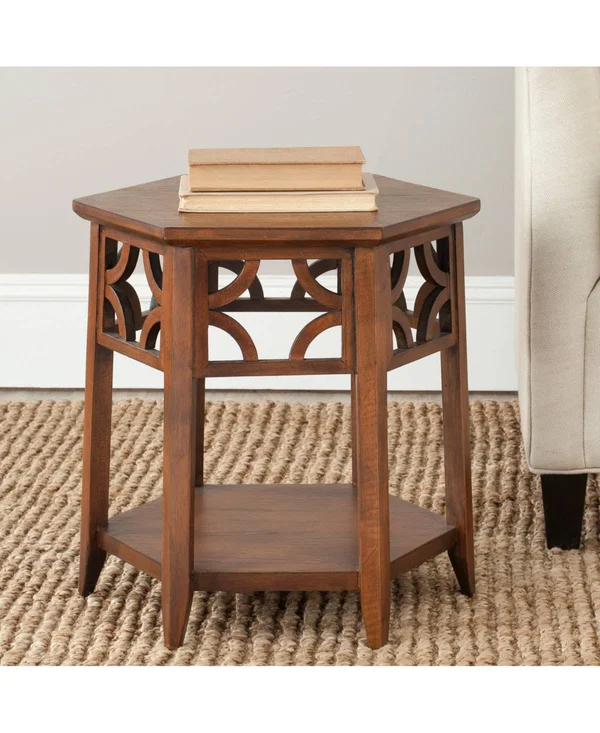 Safavieh Connor Hexagon End Table-Brown