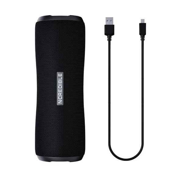 NCredible Cannon Portable - Waterproof Bluetooth Speaker Black/Gunmetal