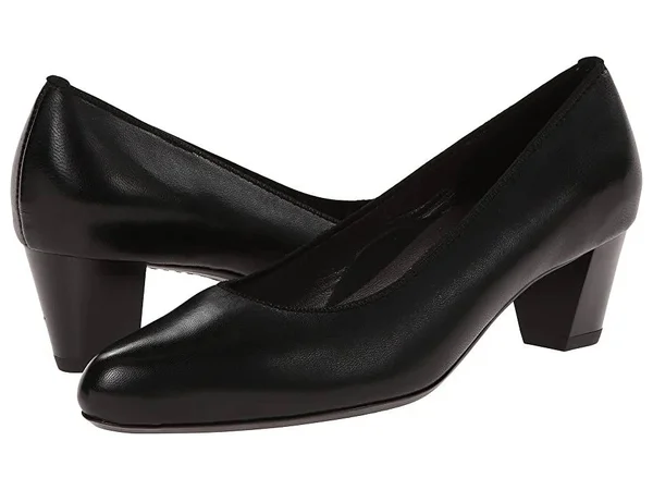 Ara Women's Kelly Dress Pump, Black Leather, 9 M US