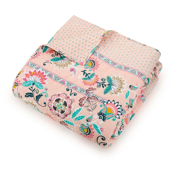 Vera Bradley Blush Flowers Quilt, Twin/Twin Extra Long