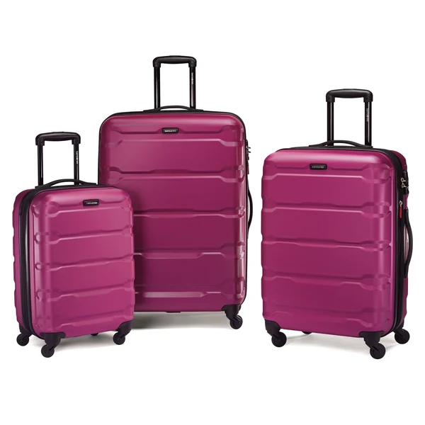 Samsonite Omni PC Nest 3 Piece Spinner Set, Radiant Pink