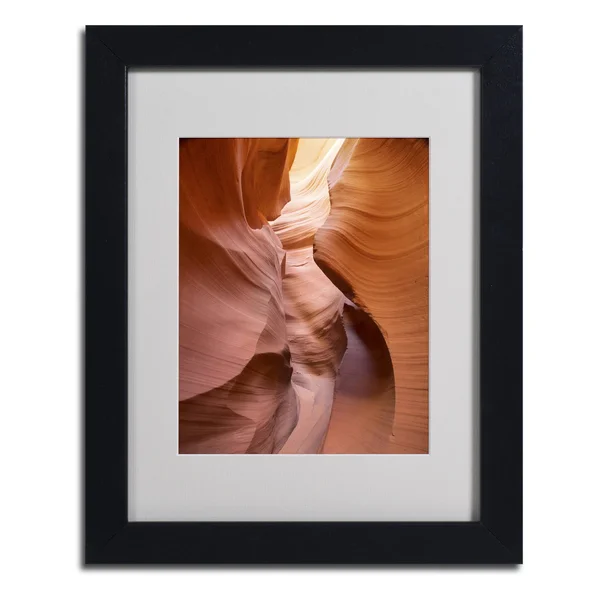 Trademark Fine Art Spiral I by Moises Levy Matted Framed Art - 16 by 20-Inch, Wood Frame