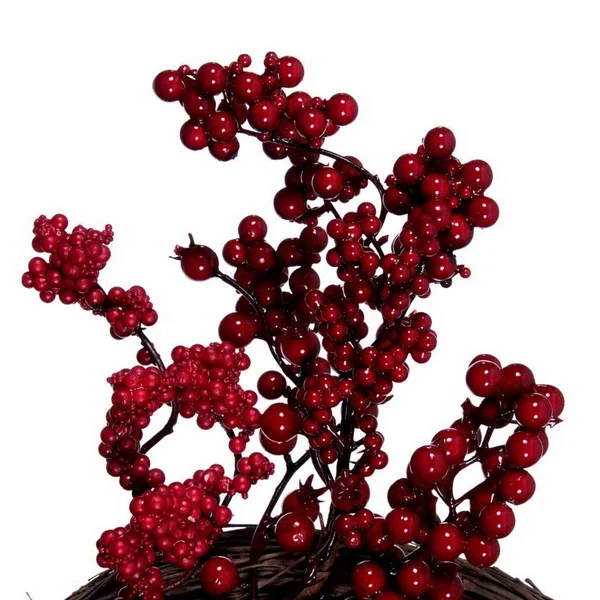 Vickerman EH210122 24 in. Berry Wreath Red, 24 x 24 x 3 in
