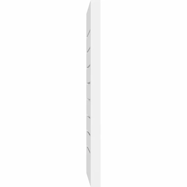 Ekena Millwork GVPVE34X2602SF 34x22W x 26x22H Vertical Surface Mount PVC Gable Vent: Functional - w/ 2x22W x 1-1/2x22P Brickmould