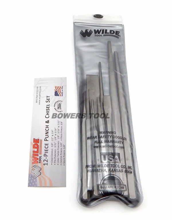 Wilde Tool K12 Punch and Chisel Set 12-Piece