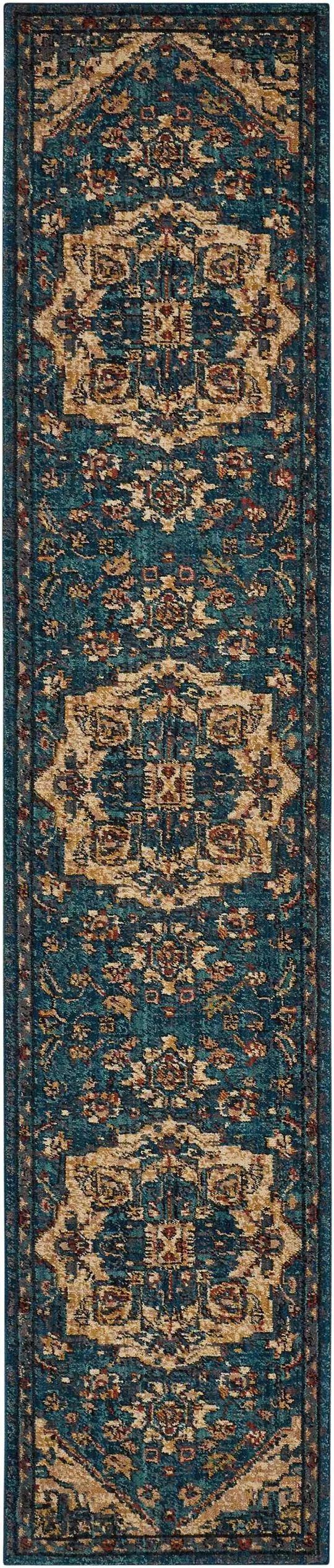 Nourison 2020 NR206 Area Rug - Teal, 2&3x22 x 11&