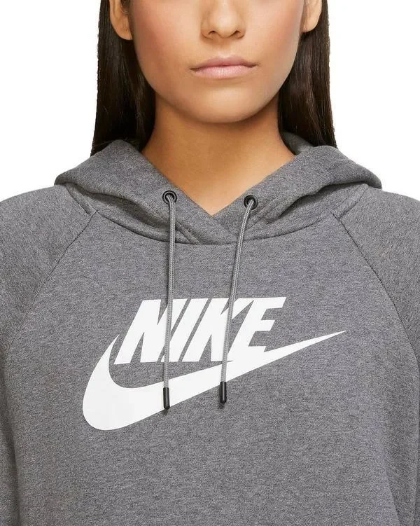 Nike Women's Sportswear Essential Hoodie (L, Grey Heather)