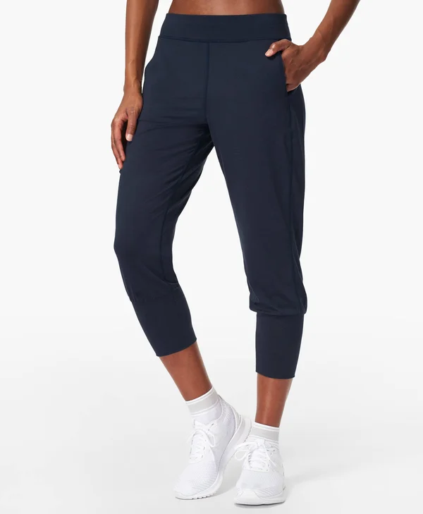 Sweaty Betty Gary Cropped Yoga Pants, Blue, Women's L