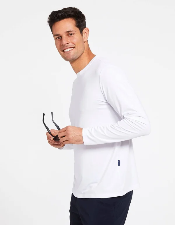 Solbari UPF 50+ Men's Sun Protection Long Sleeve Fitness Active T-Shirt - UV Protection, Sun Protective