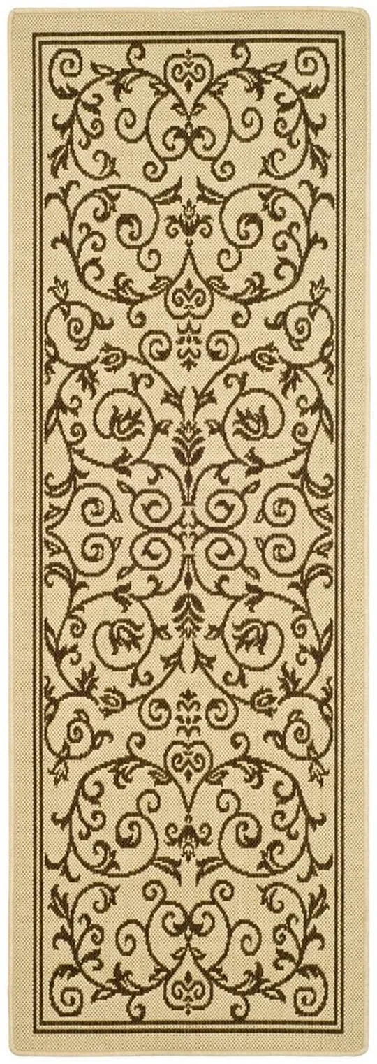 Safavieh Courtyard CY2098-3001 2&3x22 x 12&0x22 Runner Natural - Brown Area Rug