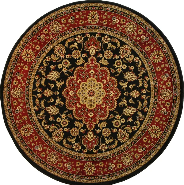 Well Woven Barclay Medallion Kashan Black Traditional Area Rug 5&3x22 Round