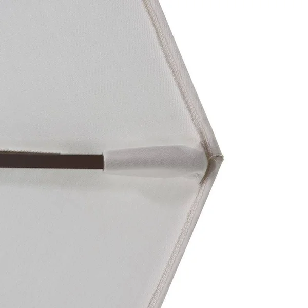 California Umbrella 9 ft. Aluminum Push Button Tilt Olefin Market Umbrella, White