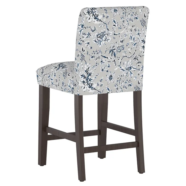 Counter Height Barstool Indian Blockprint Gray - Threshold