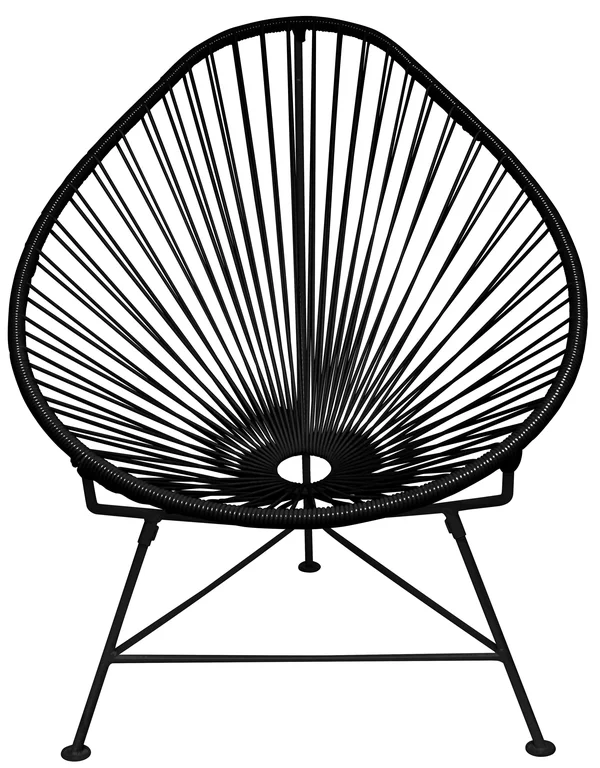 Innit Designs Acapulco Chair, Black/Black