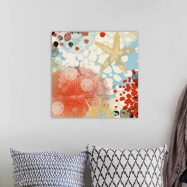 Exotic Sea Life II - Large Solid-Faced Canvas Wall Art Print, Great Big Canvas