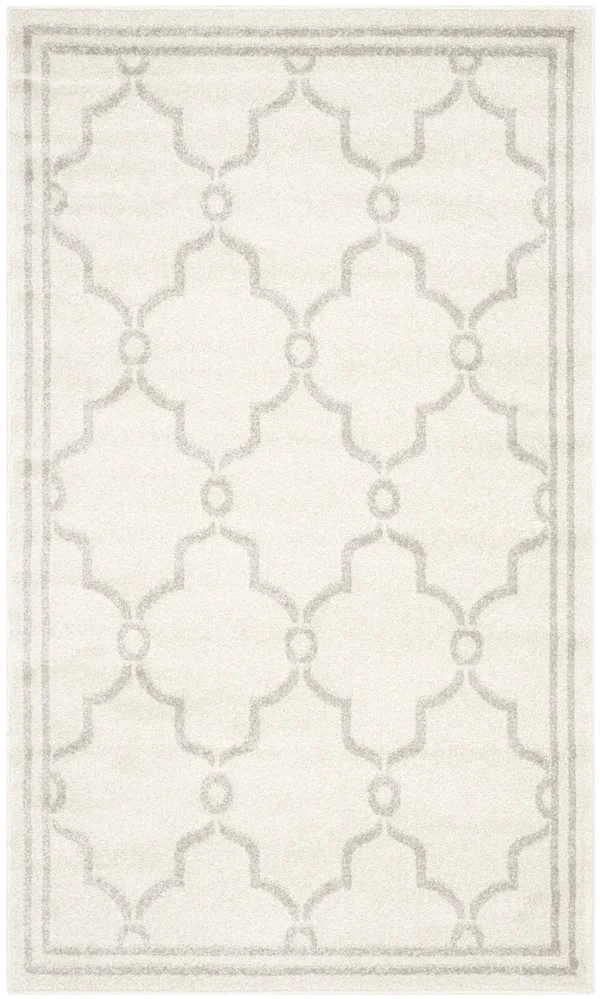 Safavieh 5& x 5& Square Amherst AMT414E Ivory - Light Grey Rug