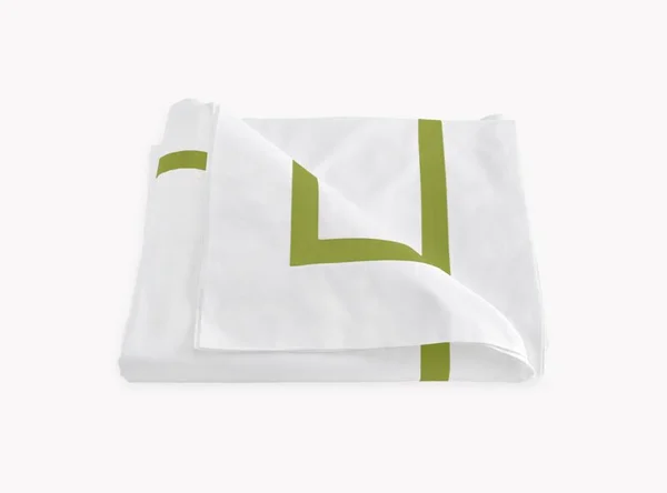 Matouk Lowell Egyptian Cotton Percale Duvet COVER - Size Full in Grass at Nordstrom
