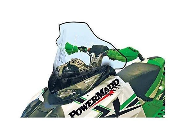 Powermadd 14530 Cobra Windshield - Mid - 17in. - Clear with Black Fade