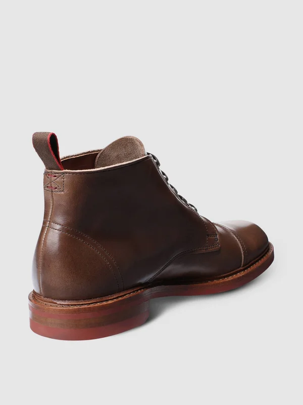 Men's Allen Edmonds Patton Boot - 10.5 E, Natural Leather