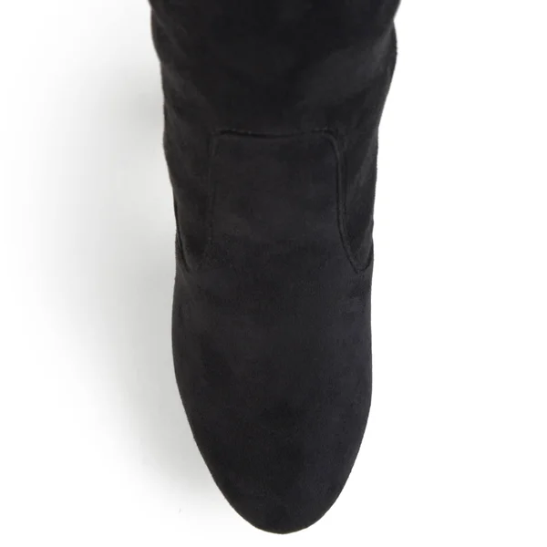 Journee Collection Women's &Maya& Faux Suede Regular and Wide Calf Over-The-Knee Boots - 9 Medium Width/Wide Calf - Taupe