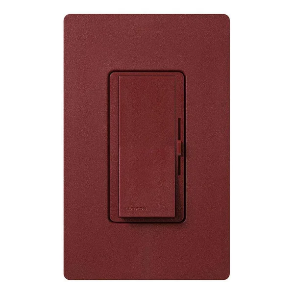 Lutron DVSCLV-600P-MR Diva Magnetic Low-Voltage Dimmer, Single-pole, Merlot