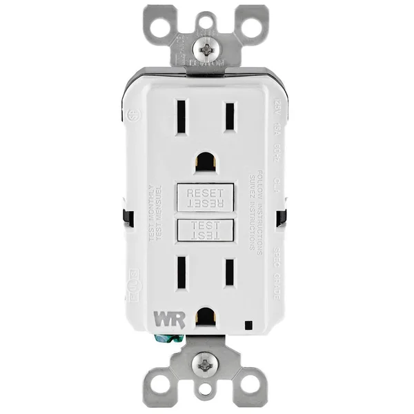Leviton 15 Amp 125-Volt Self-Test Tamper Resistant/Weather Resistant GFCI Duplex Outlet - White (3-Pack)