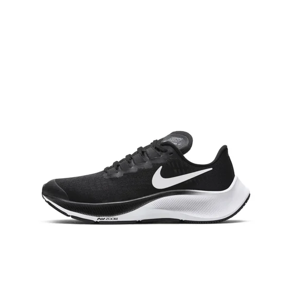 Nike Air Zoom Pegasus 37 GS Running Shoe - Black - 1.5 M