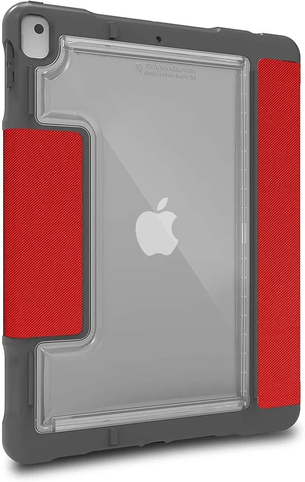 STM - Dux Plus Duo Folio Case for Apple iPad 10.2x22 (7th Gen) - Red