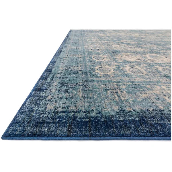 Loloi Anastasia AF-14 2&7x22 x 10& Light Blue, Ivory Rug