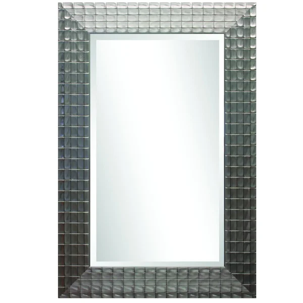 Yosemite Home Silver Blocks Framed Wall Mirror