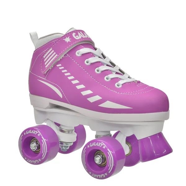 Epic Purple Galaxy Elite Quad Roller Skates - 12 - Juvenile