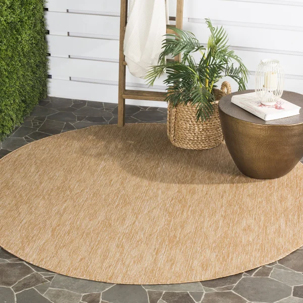 Safavieh Courtyard Natural 2&-3x22 x 12& Indoor/Outdoor Rug