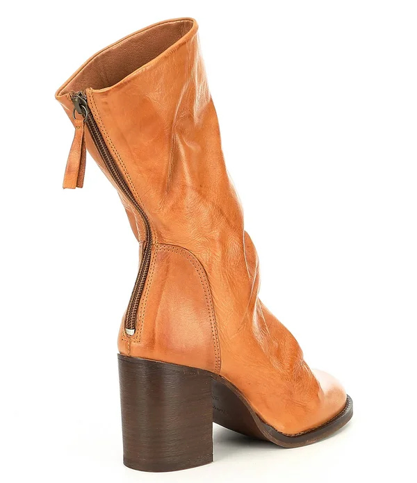 Free People Elle Block Heel Booties Black 37