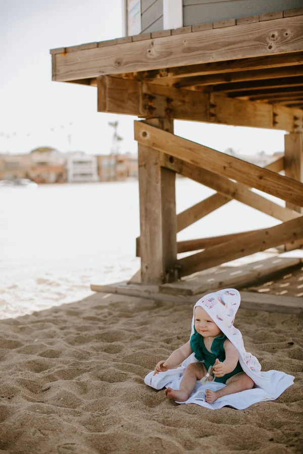 Copper Pearl Enchanted Knit Hooded Towel