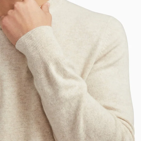 NAADAM The Essential Cashmere Sweater Mens in Cement - L
